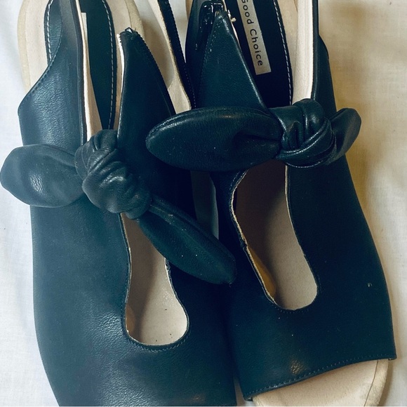 Chic Black Open-Toe Ankle Booties by Good Choice - Picture 2 of 11